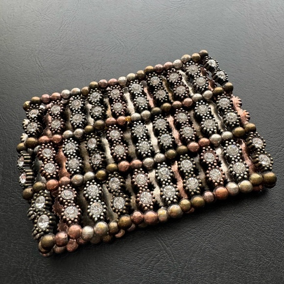 Crystal and earth tone bracelet. Beautiful and gently used. - Picture 4 of 6